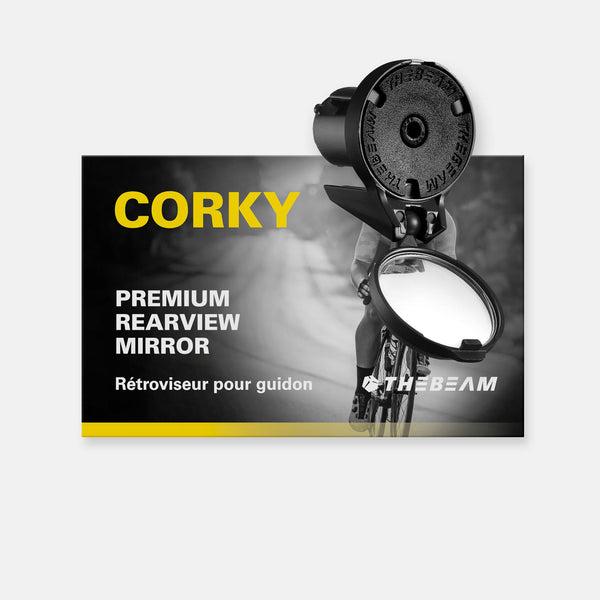 Corky Drop Bar Rear View Mirror The Beam USA
